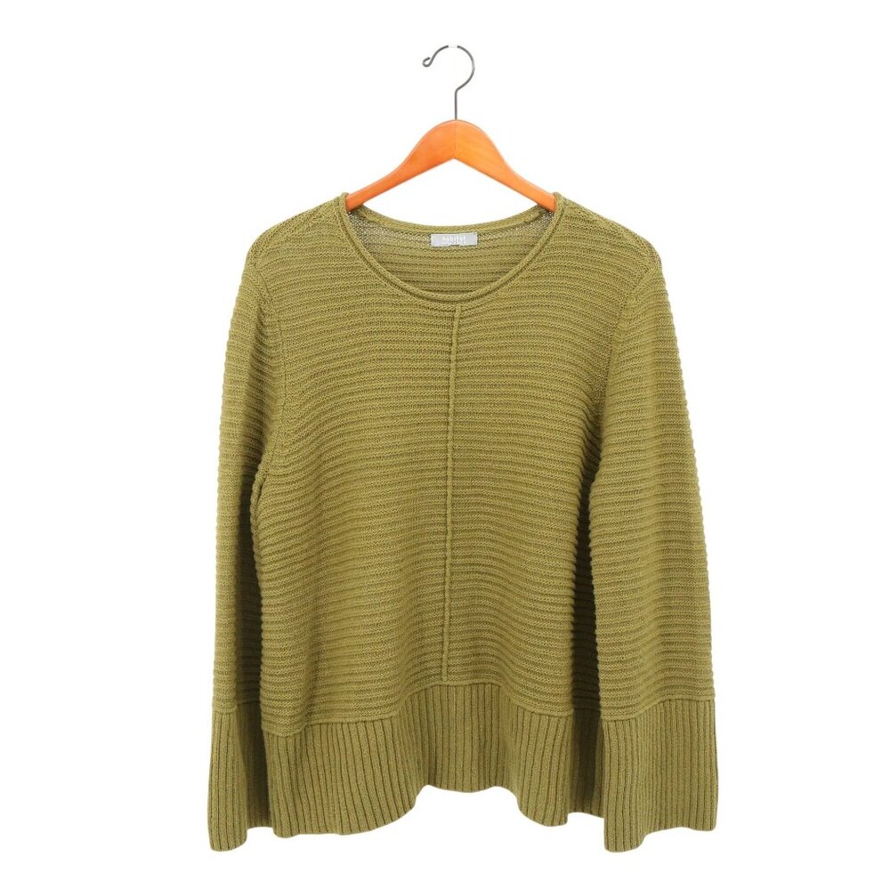 Habitat Mixed Rib Pullover Sweater Avocado Green Long Sleeves L XL